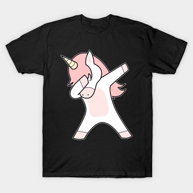 Dabbing Unicorn T-Shirt by Imutobi